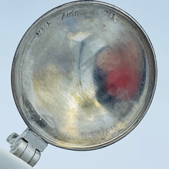 Vintage Mini Rein Zinn BMF West German Beer Stein w/ Pewter Lid Hearts Flowers - Picture 6 of 10